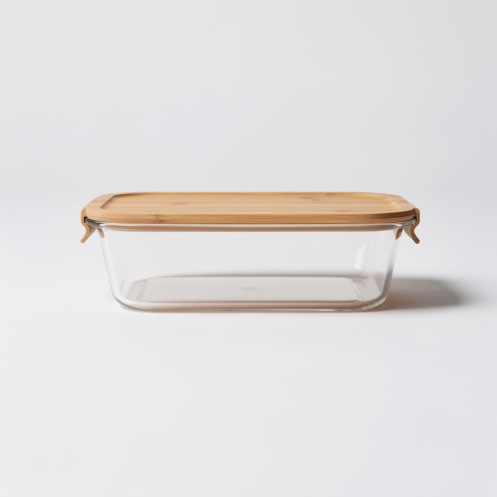 Boîte en verre & bambou