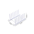DIY Locker Bamboo Drain Rack Wooden Plate Rack Dish Rack Kitchen Organizer for Plates/Cutting Boards/Plates/Cups/Pot Lid