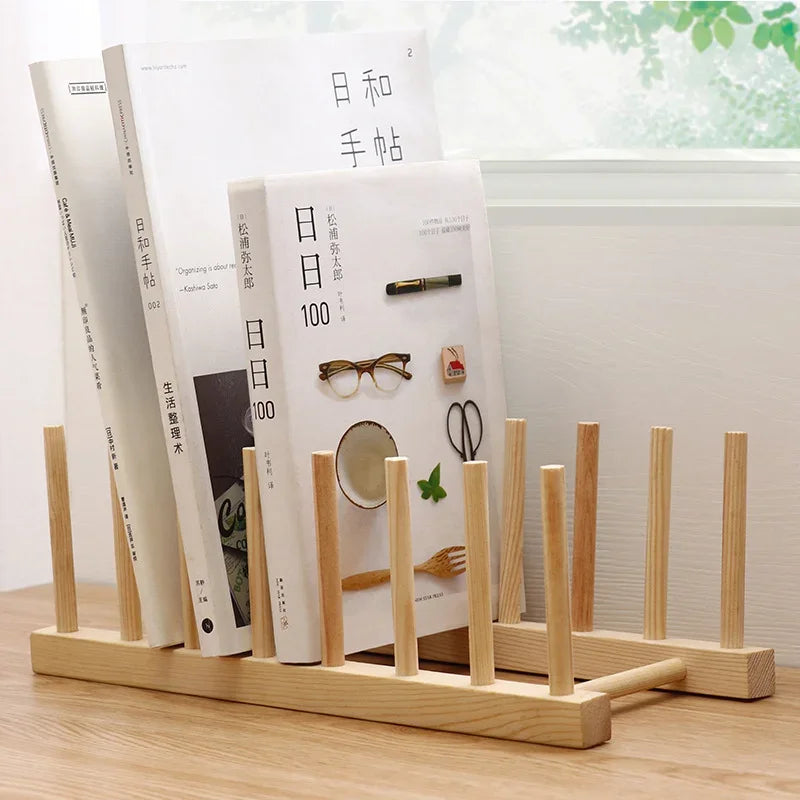 DIY Locker Bamboo Drain Rack Wooden Plate Rack Dish Rack Kitchen Organizer for Plates/Cutting Boards/Plates/Cups/Pot Lid