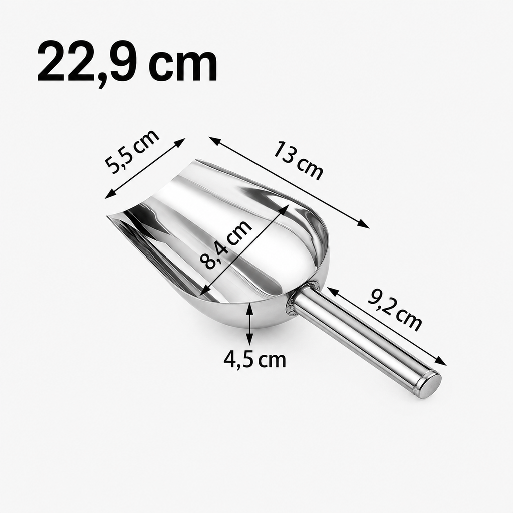Pelle à Glaçons en Inox