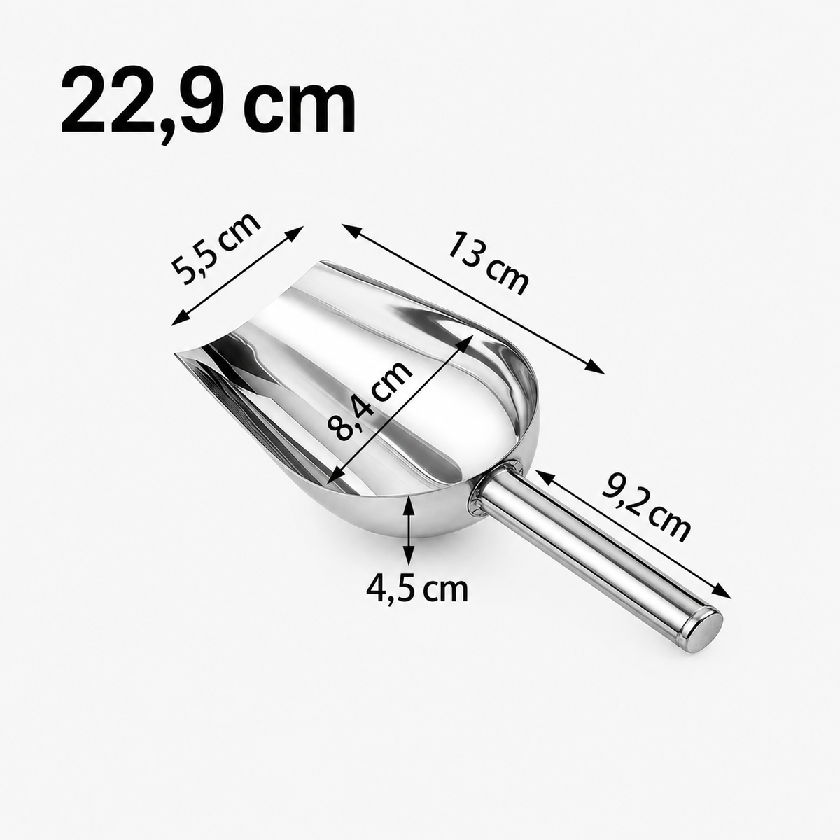Pelle à Glaçons en Inox