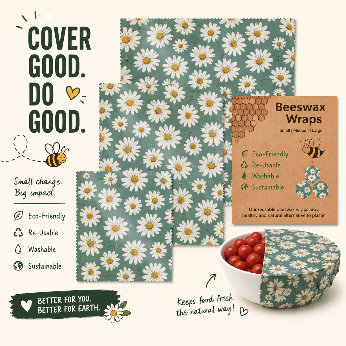 Emballages Alimentaires en Cire d’Abeille