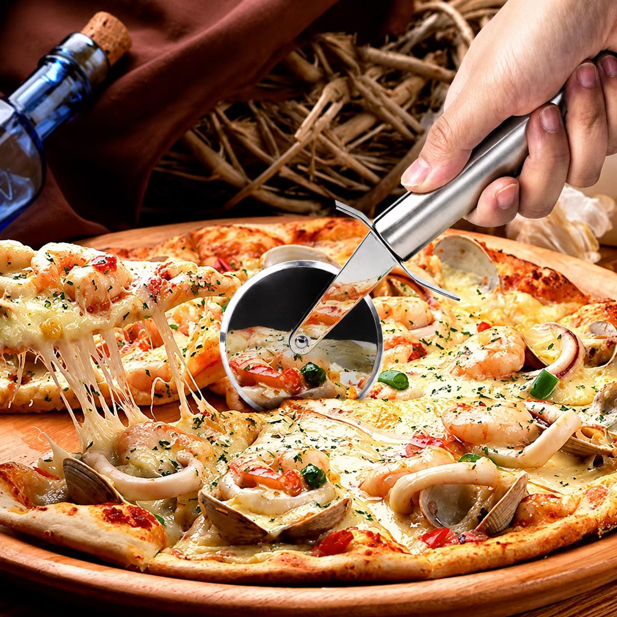 Roulette à Pizza en Inox
