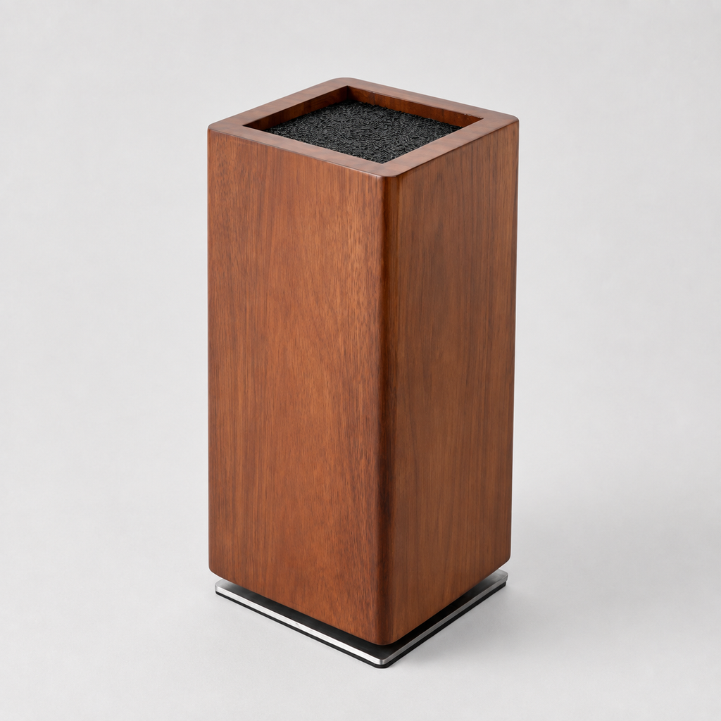 Bloc Magnétique à Couteaux en Bois