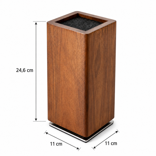Bloc Magnétique à Couteaux en Bois