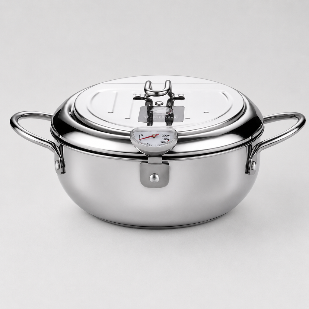 Friteuse en Inox avec Thermomètre
