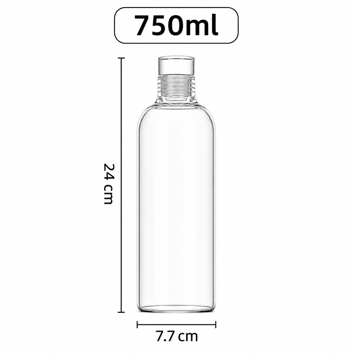 Bouteille en Verre Grande Capacité