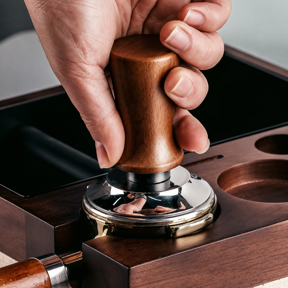 Tamper à Café en Bois