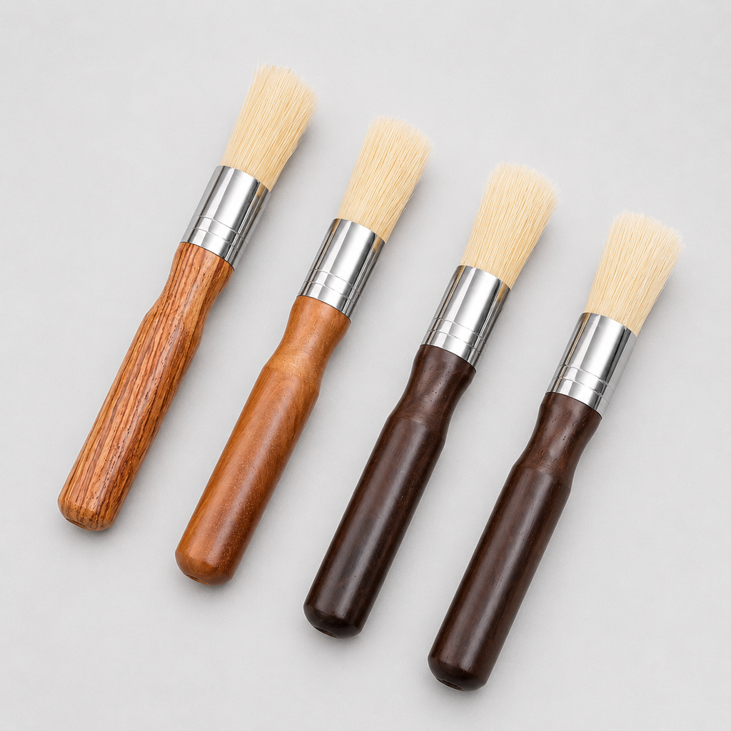 Brosse de Nettoyage à Café en Bois