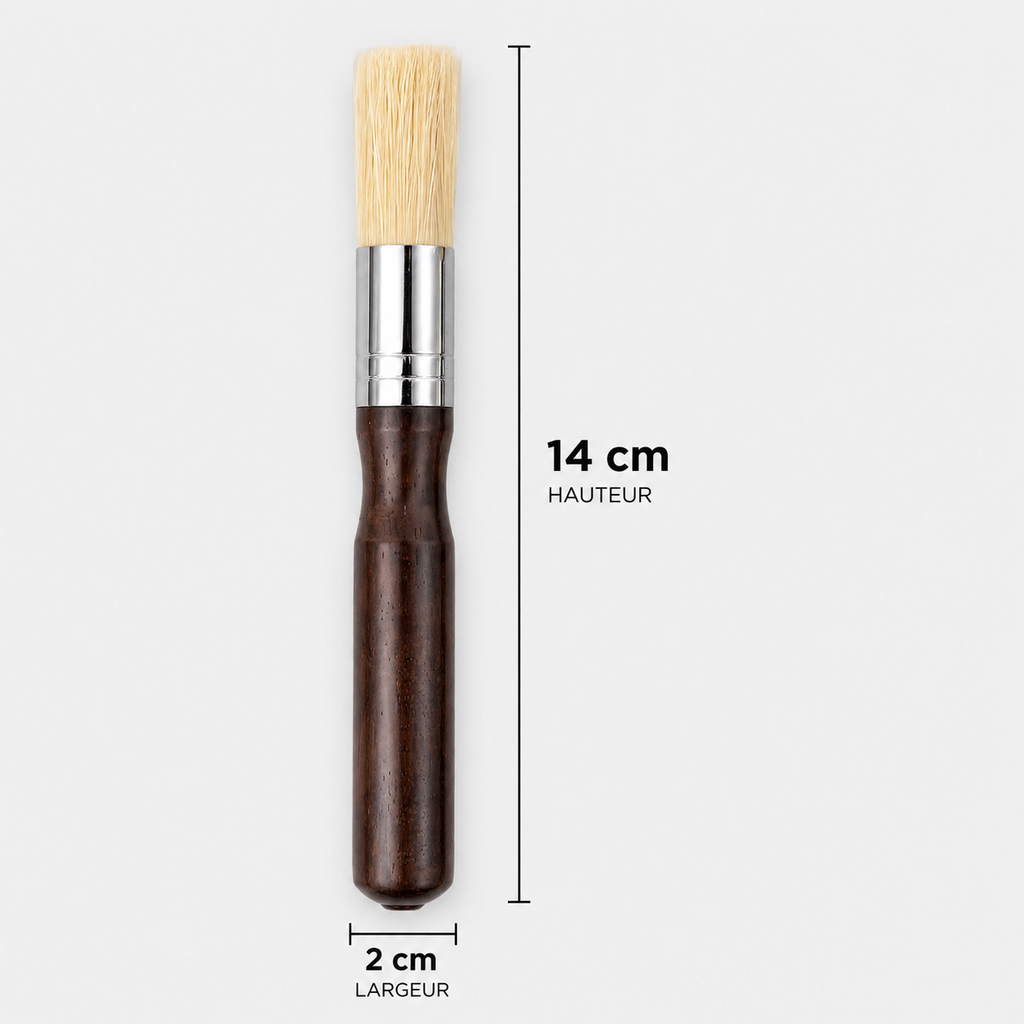Brosse de Nettoyage à Café en Bois