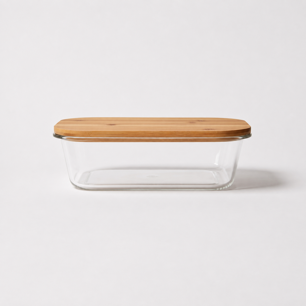 Boîte en verre & bambou